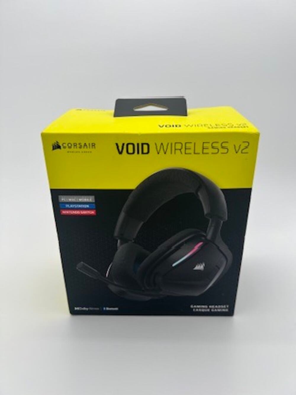 Corsair VOID Wireless V2 Gaming Headset Bluetooth & 2.4GHz Black New Sealed